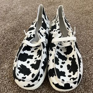 Cowprint shoes